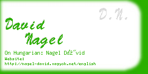 david nagel business card